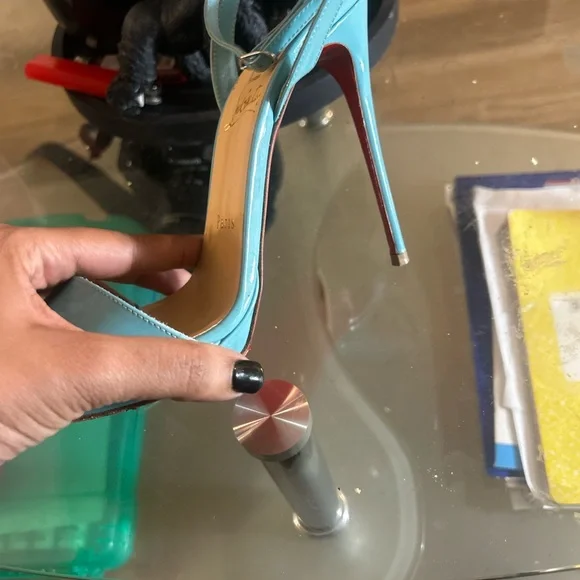Christian Louboutin Aqua Heels - Picture 13 of 13